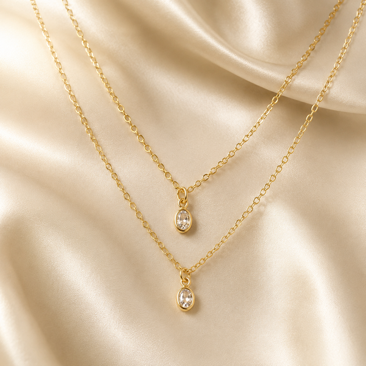 Layered Cubic Zirconia Necklace