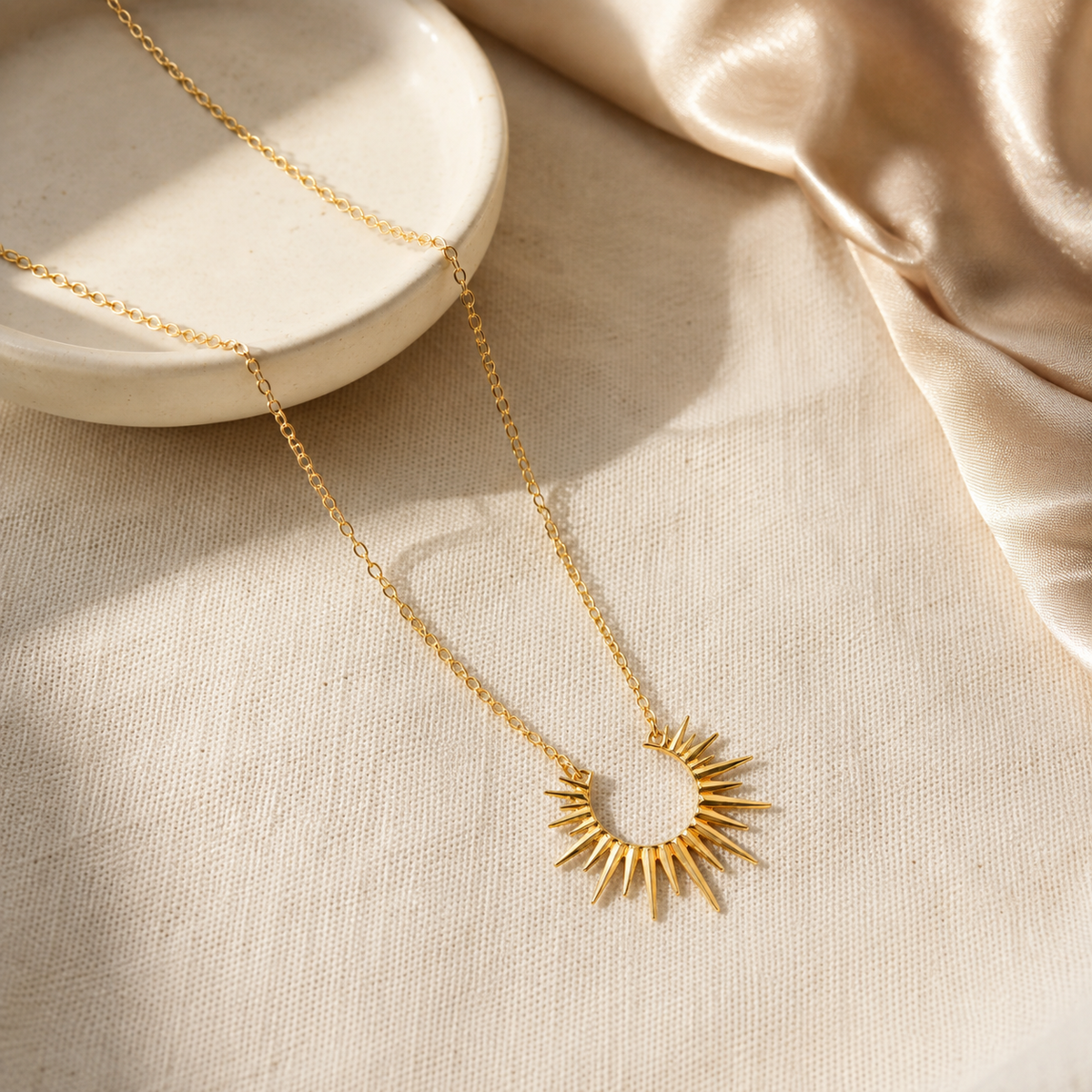 Sunburst Pendant Necklace