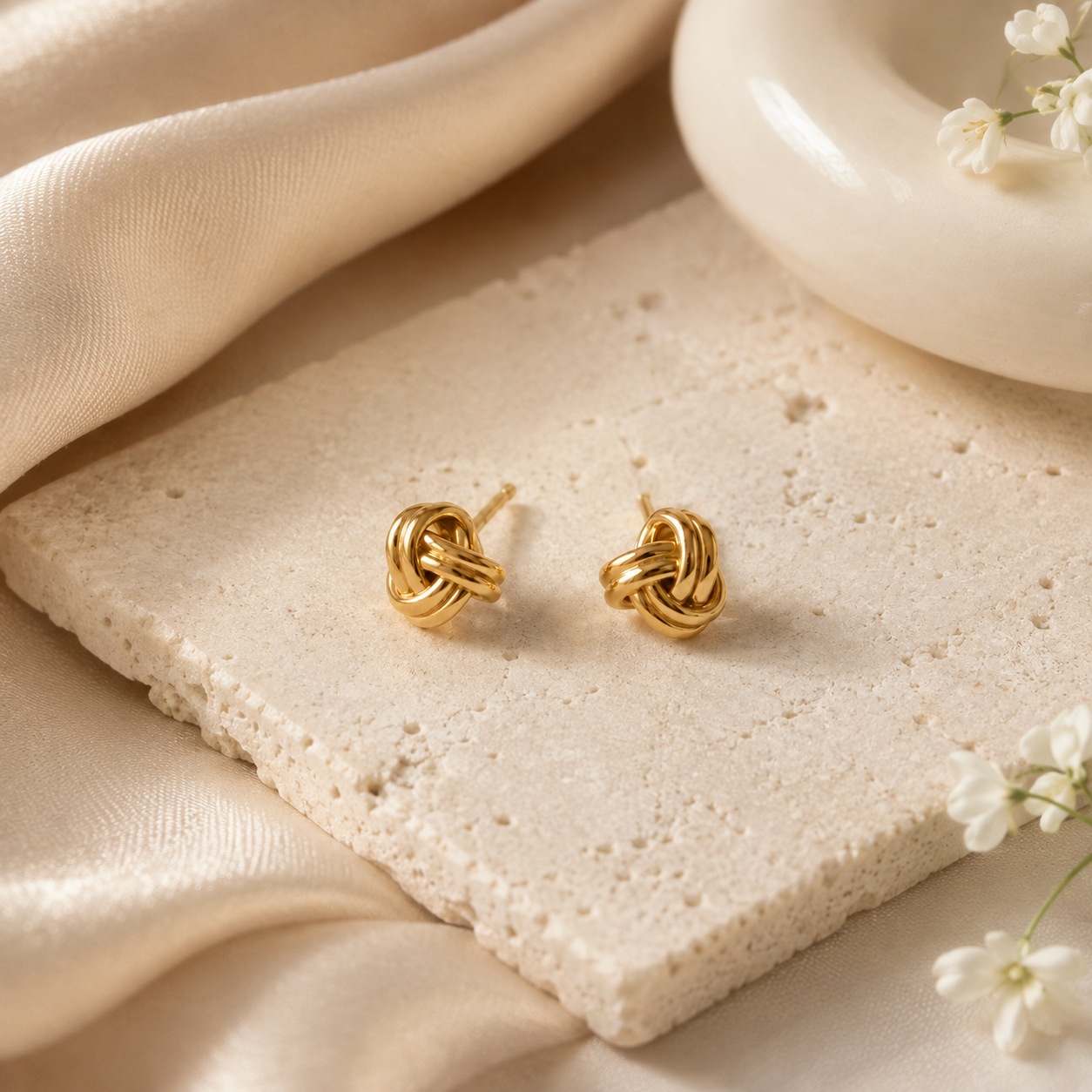 Love Knot Stud Earrings