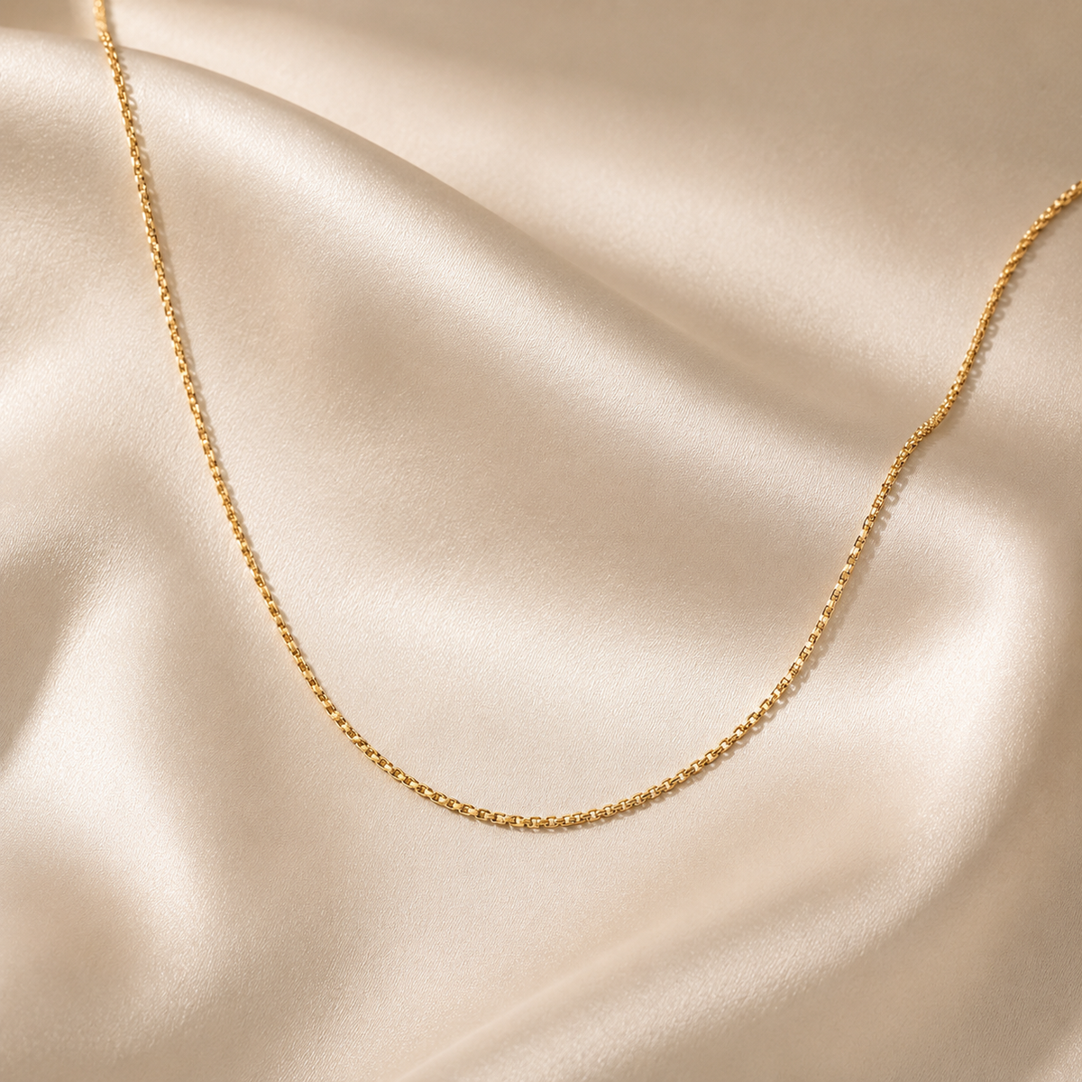 Thin Box Chain Necklace