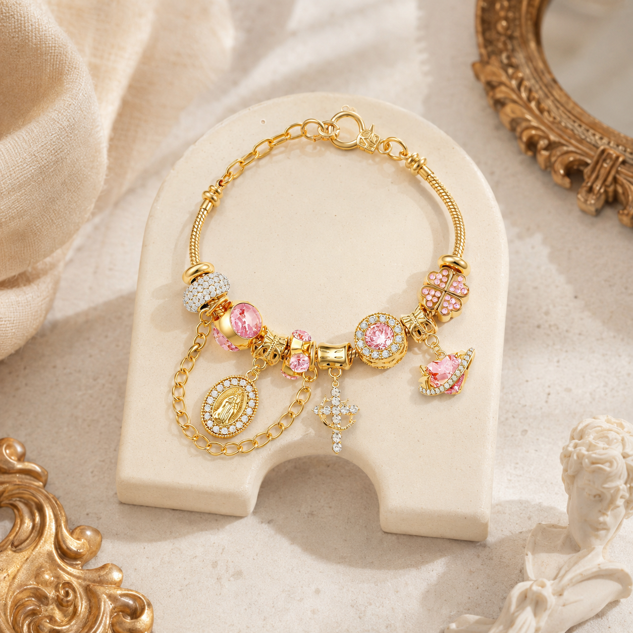 Aurora Two-Tone Snake Chain Bracelet