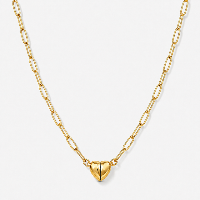 Magnetic Heart Pendant Necklace