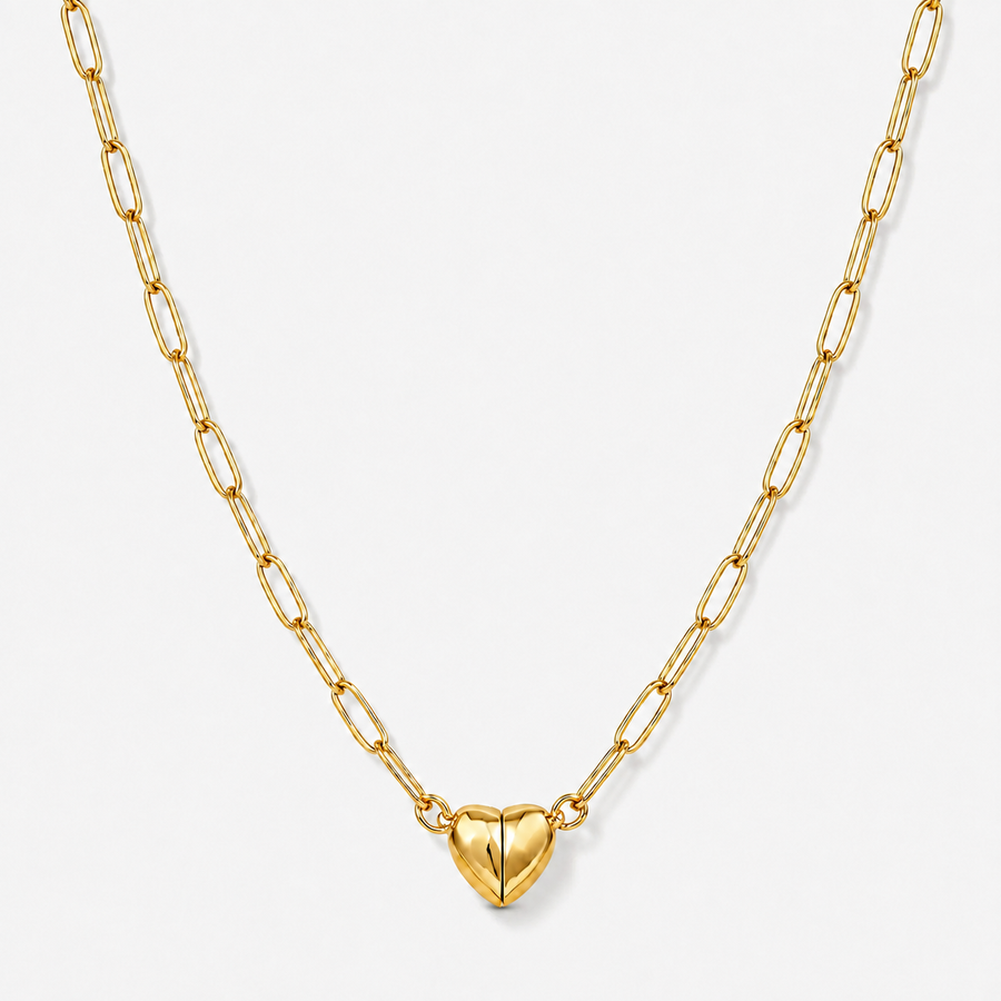 Magnetic Heart Pendant Necklace