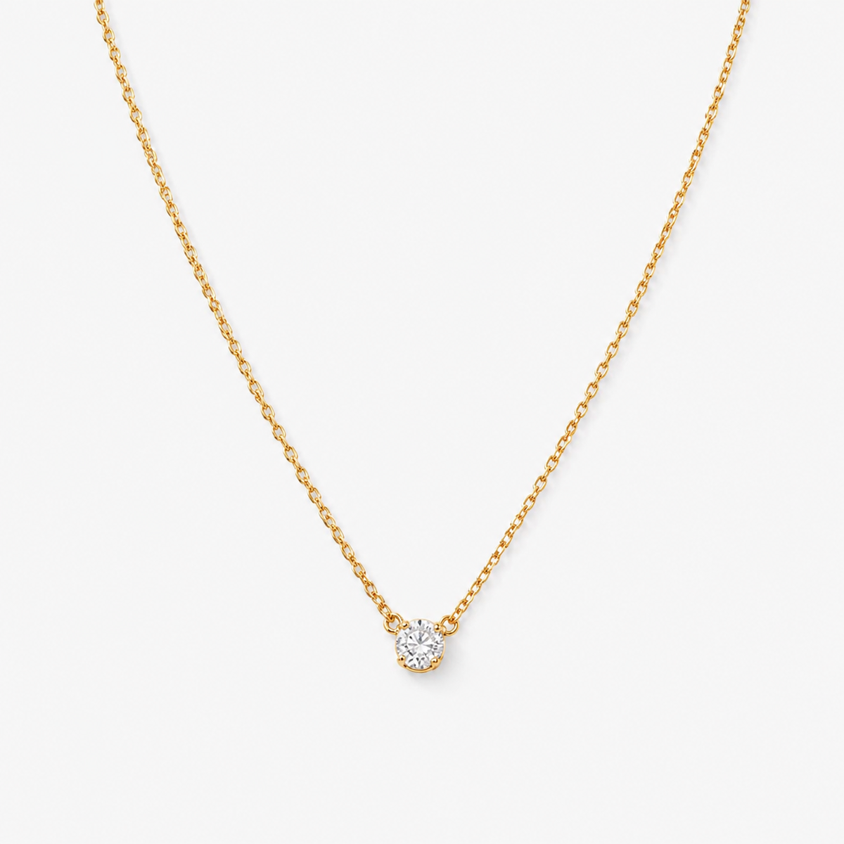 hiny CZ Pendant Necklace