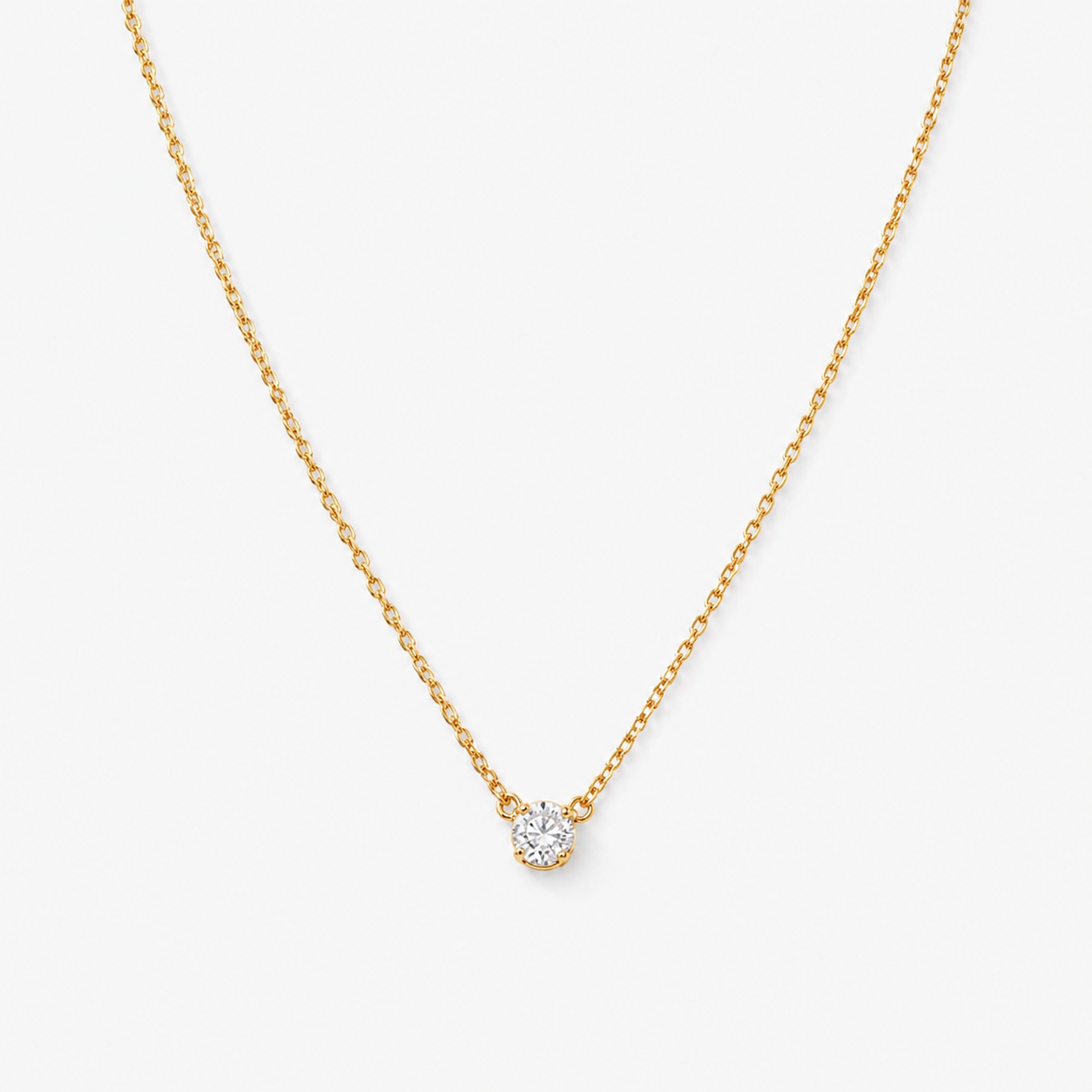 hiny CZ Pendant Necklace
