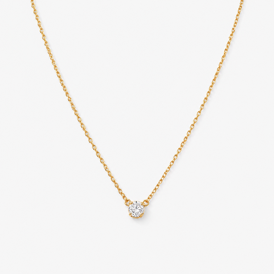 hiny CZ Pendant Necklace