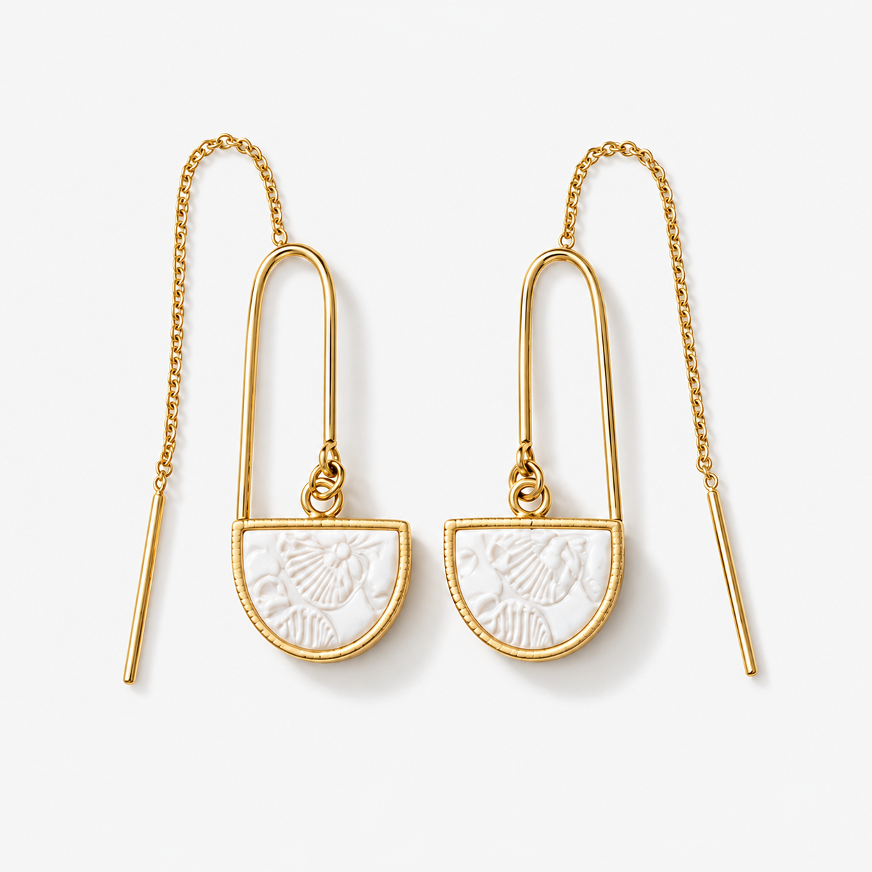 Cherry Blossom Threader Earrings