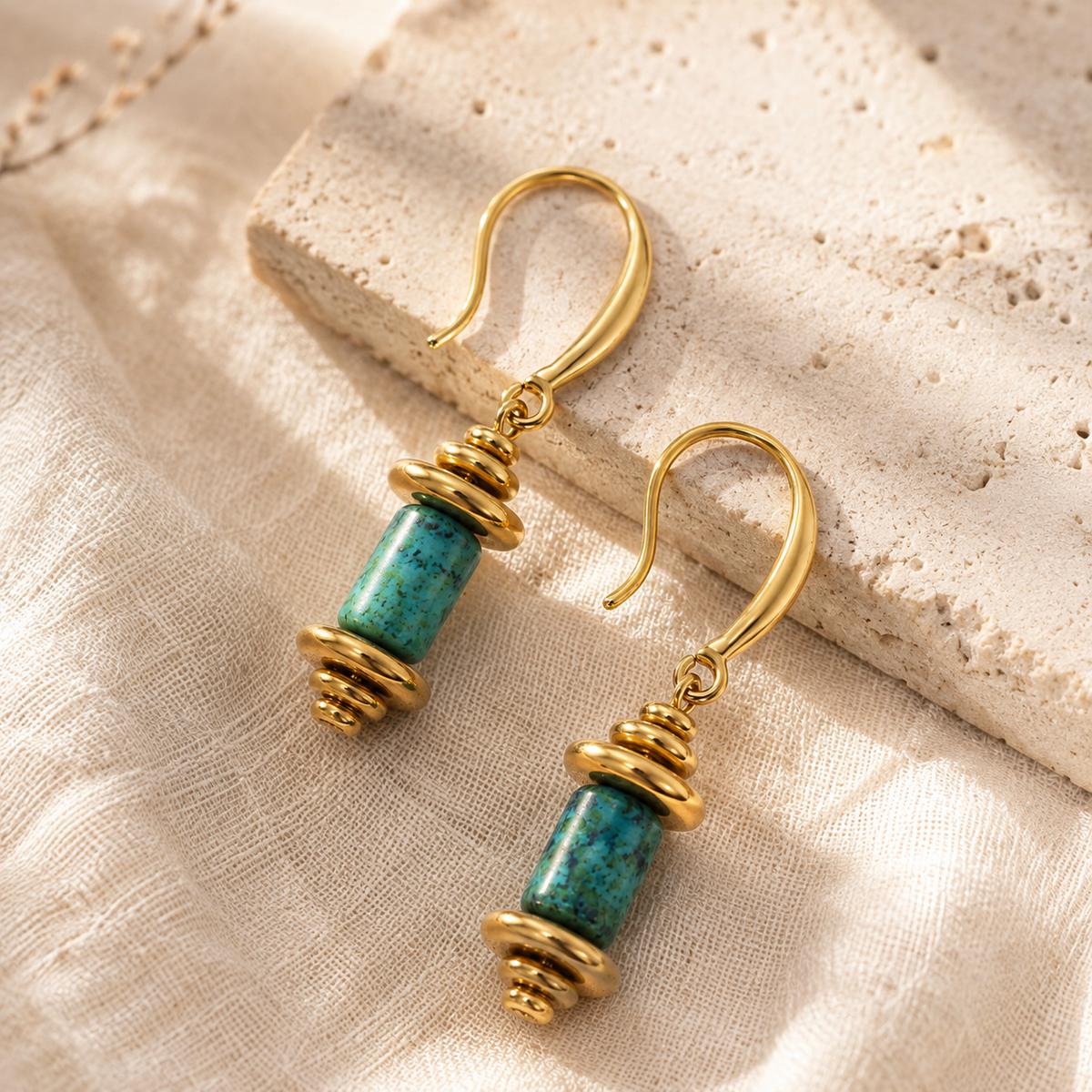 Vintage Phoenix Pendant Earrings