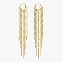Gold Long Tassel Earrings