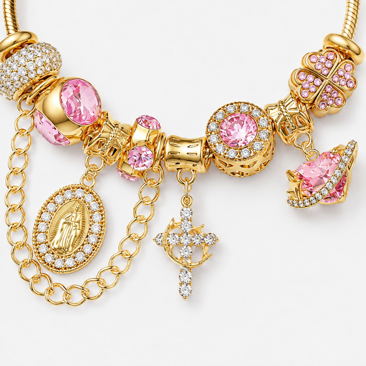 Aurora Two-Tone Snake Chain Bracelet