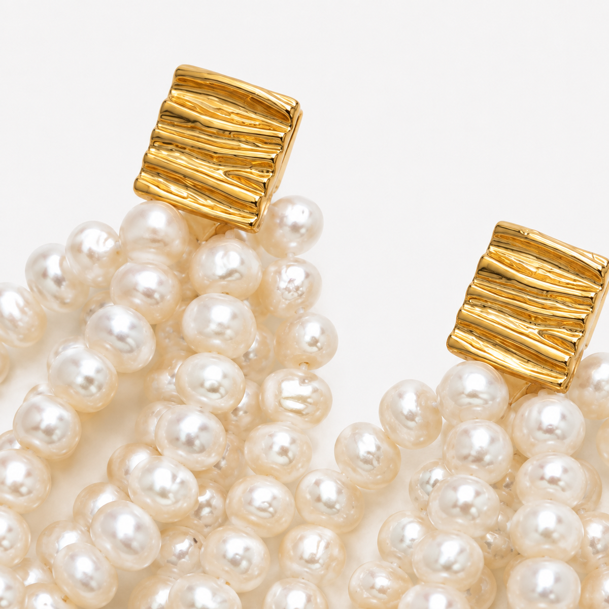 Layered Pearl Dangle Earrings