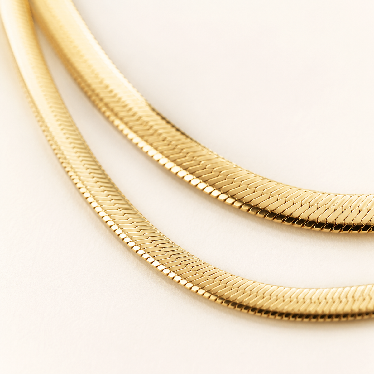 Layered 5mm Snake Chain Necklace