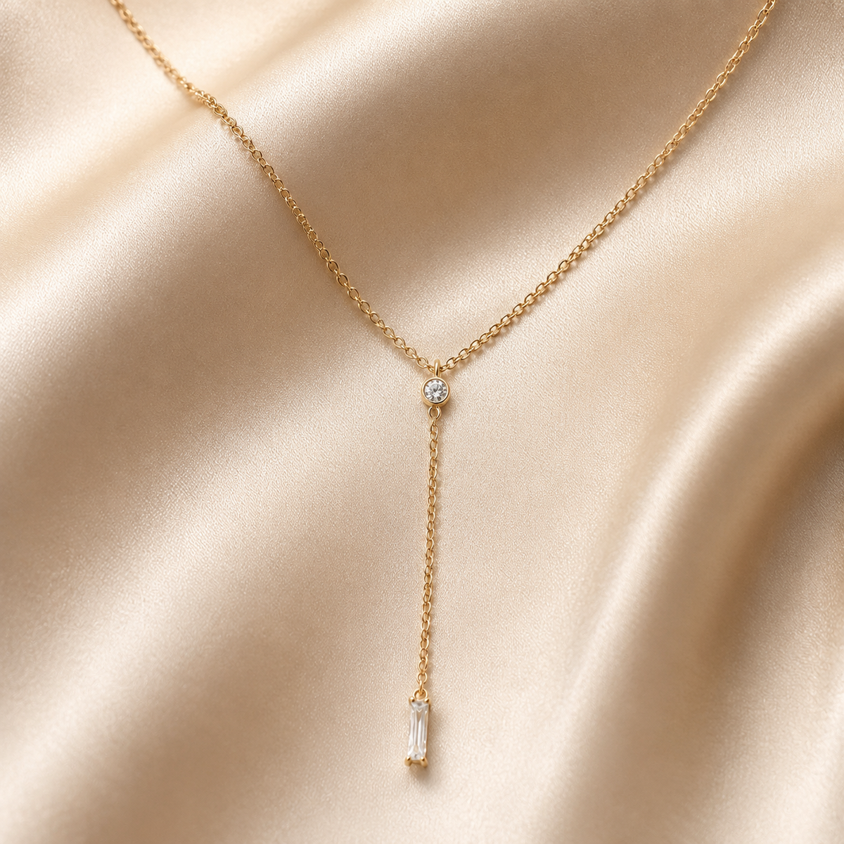 CZ Y Necklace