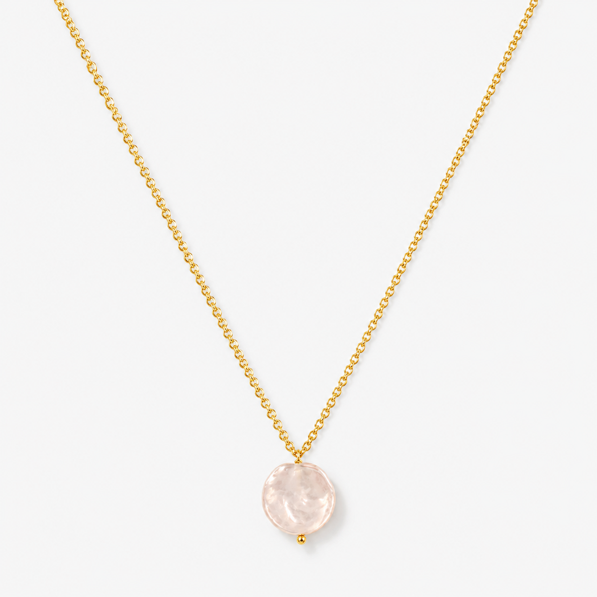 Circle Pearl Necklace