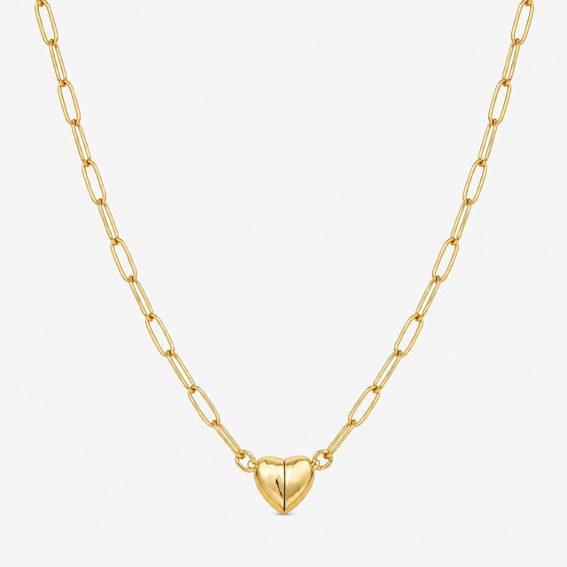 Magnetic Heart Pendant Necklace