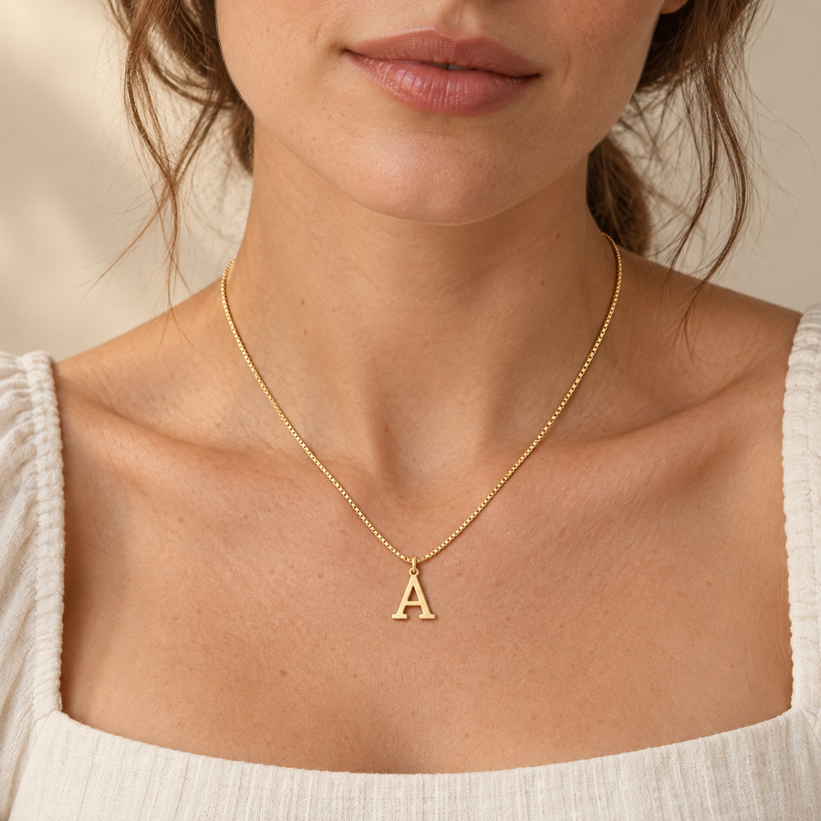 A-Z Initial Letter Necklace