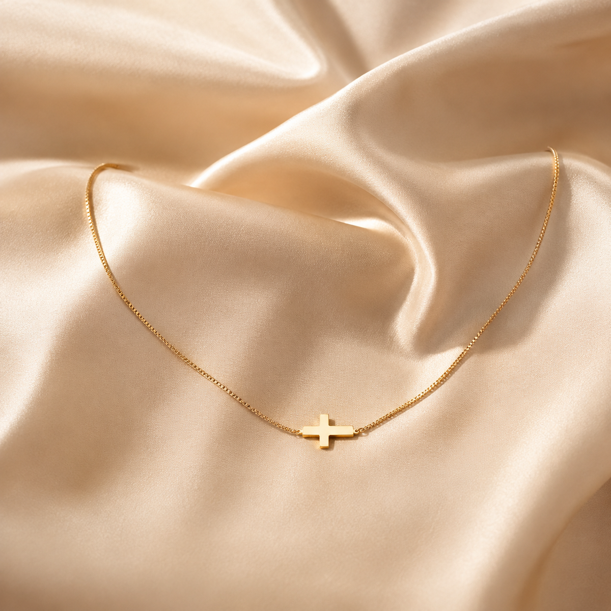 Mini Cross Pendant Choker