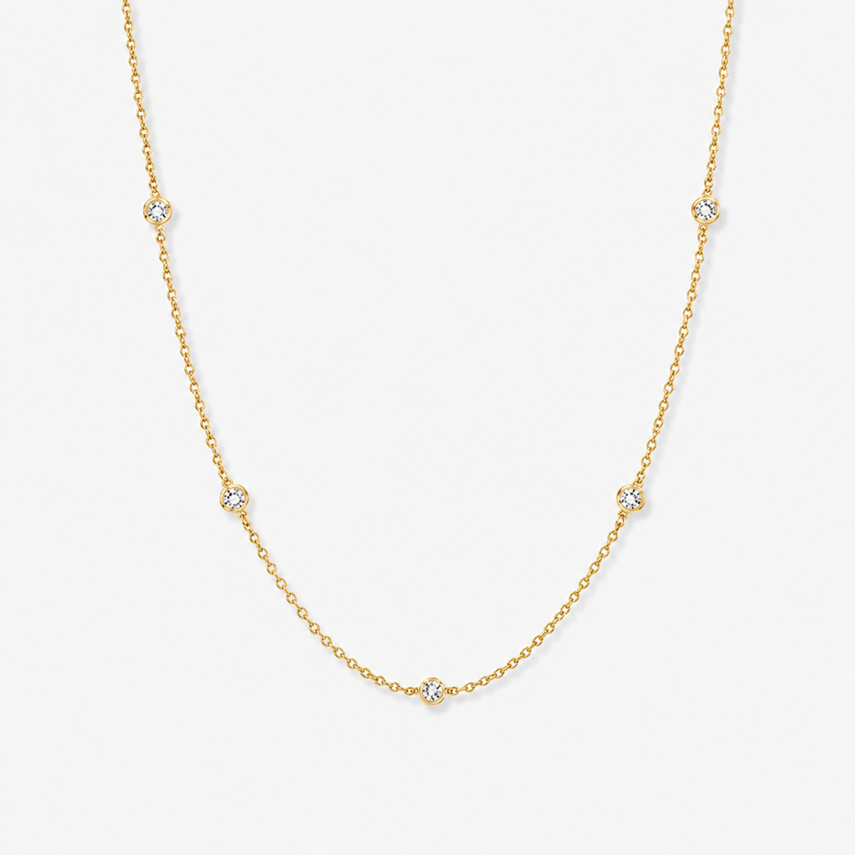 Sparkle CZ Bezel Choker