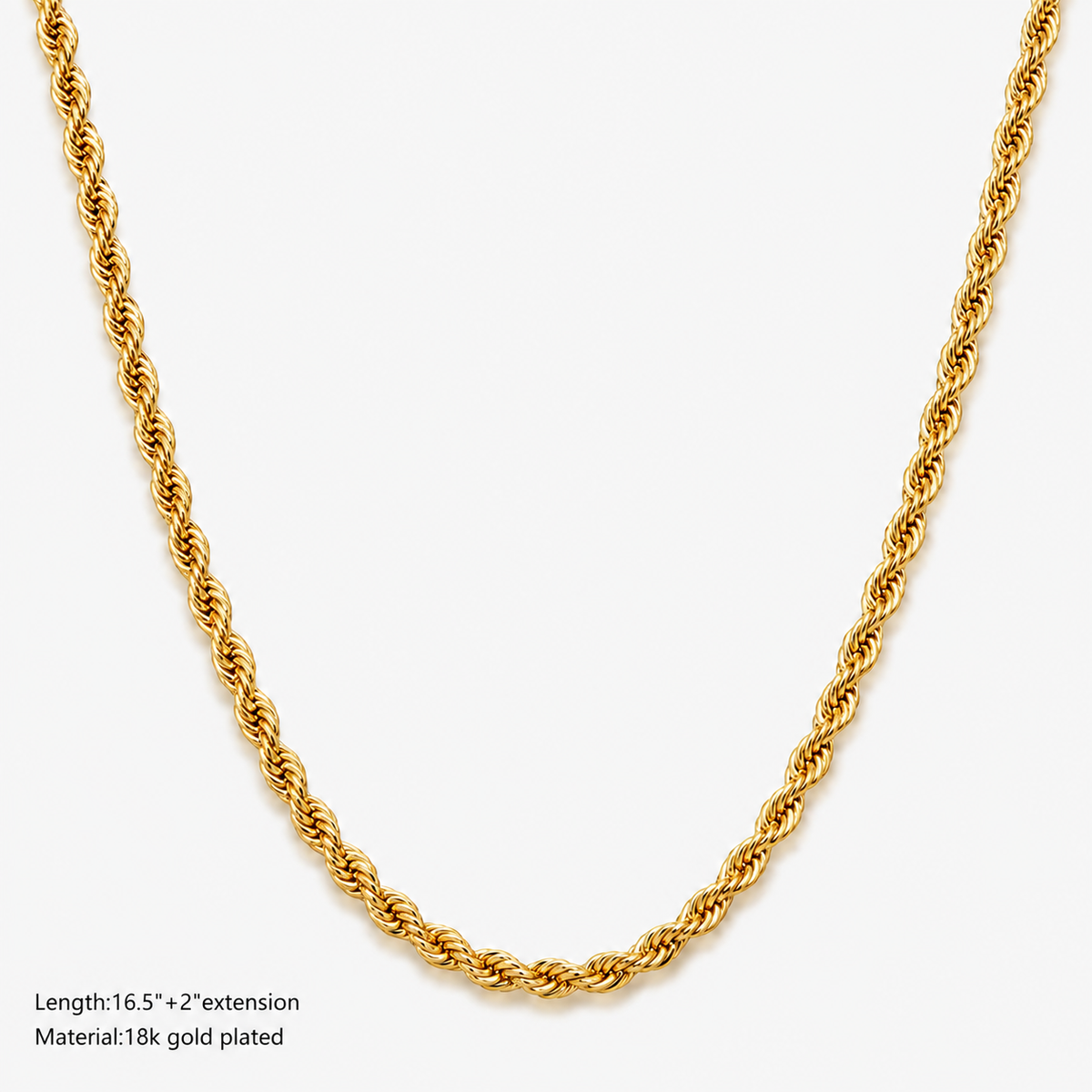 Classic Rope Chain Necklace