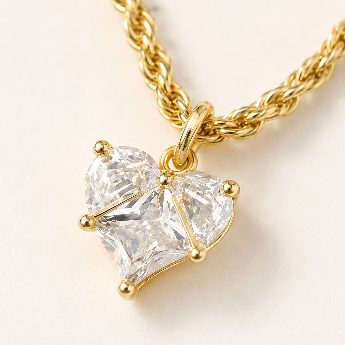 Chunky Heart Pendant Choker