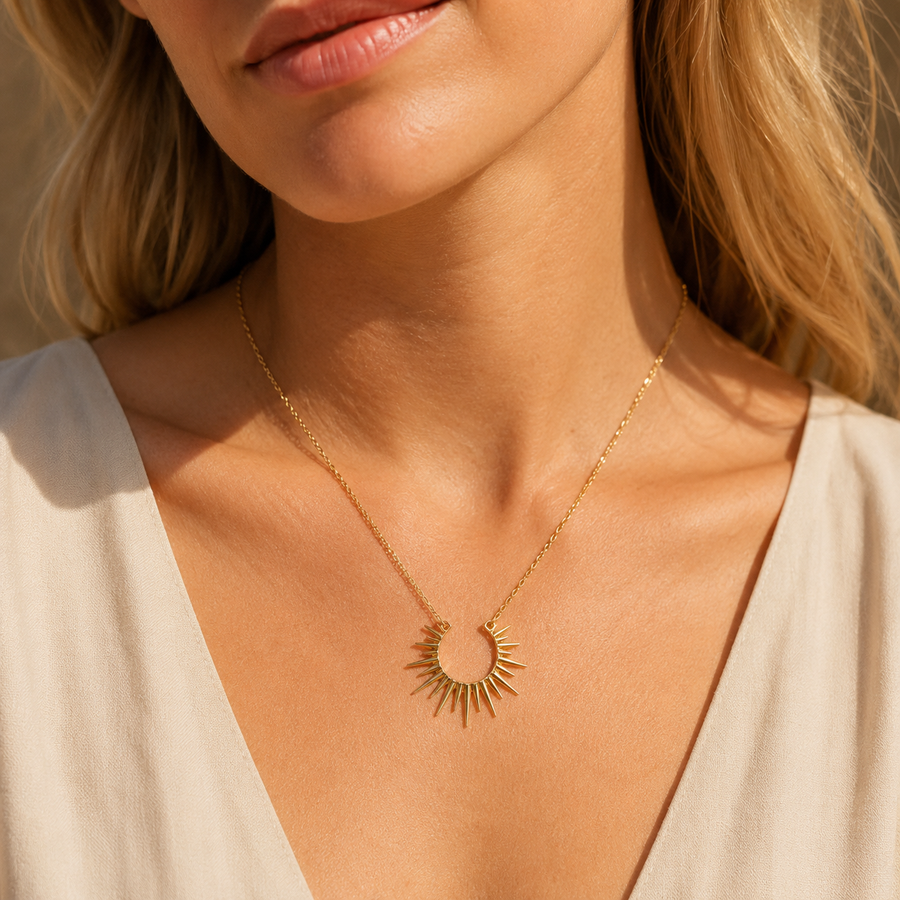 Sunburst Pendant Necklace