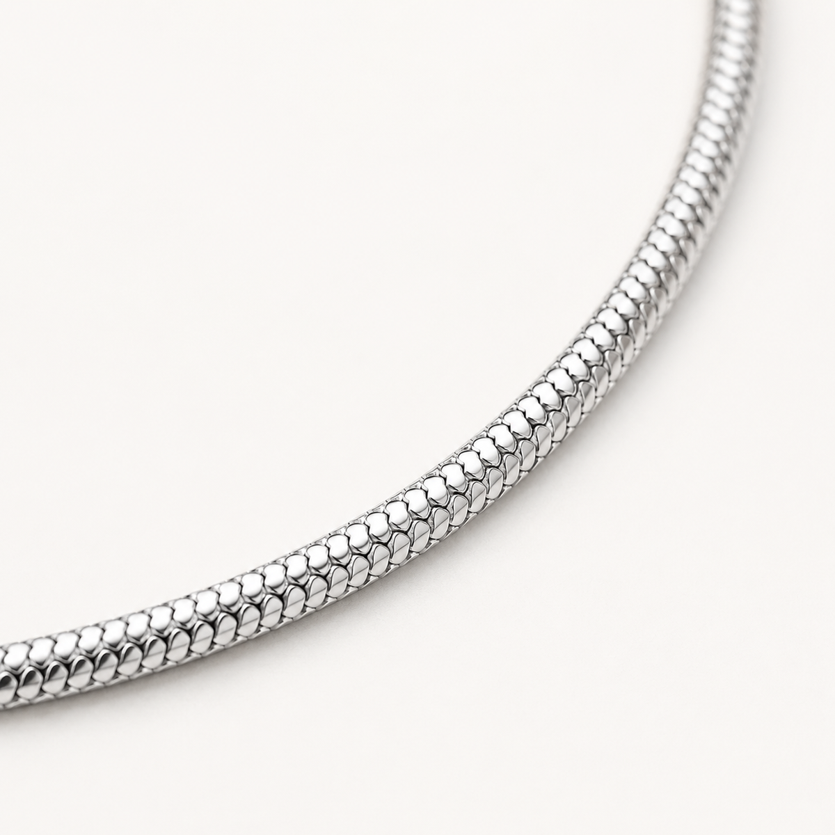Dainty Flat Snake Chain Necklace