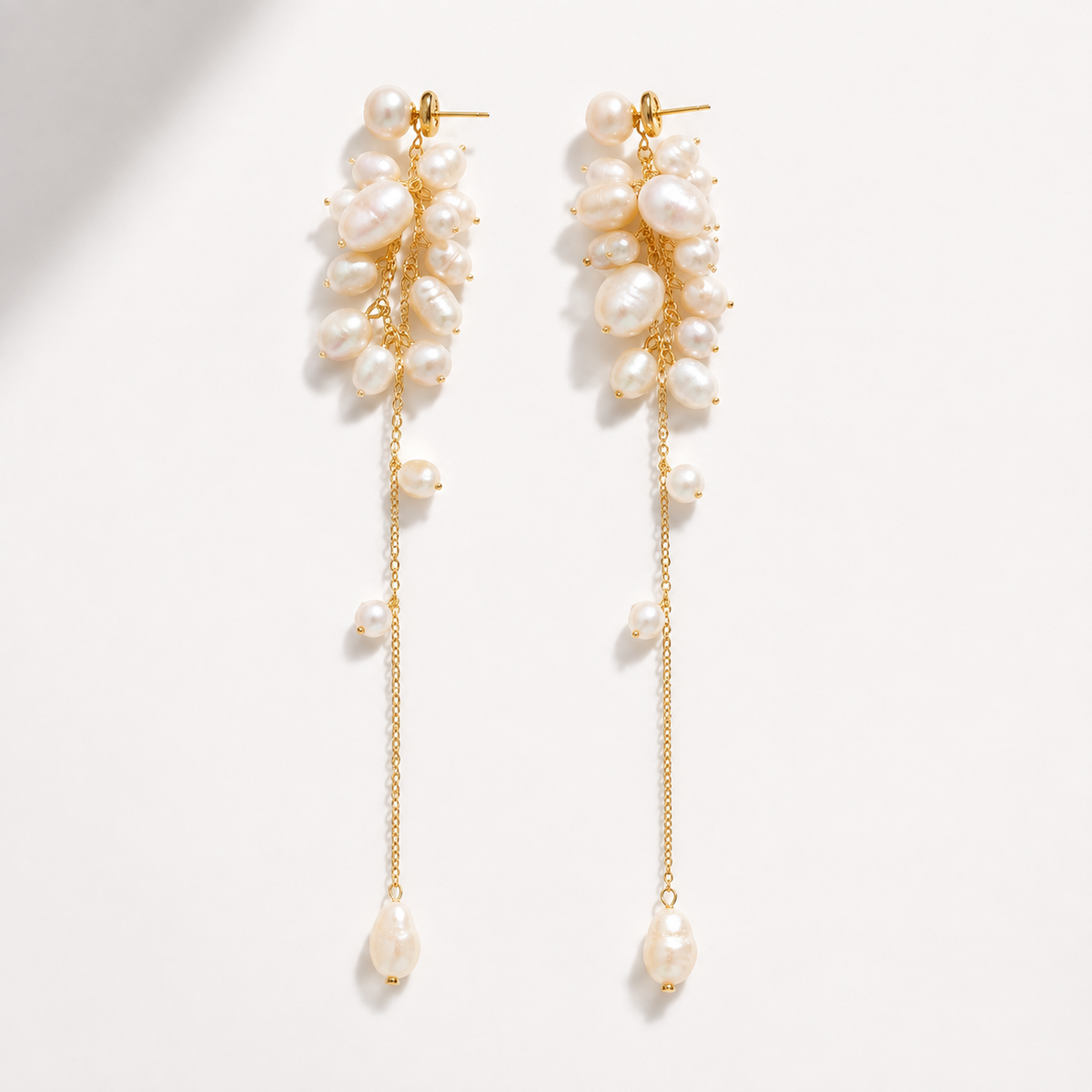 Freshwater Pearl Cascade Earrings