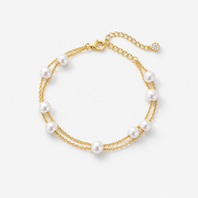 Pearl Beaded Double-Layer Bracelet