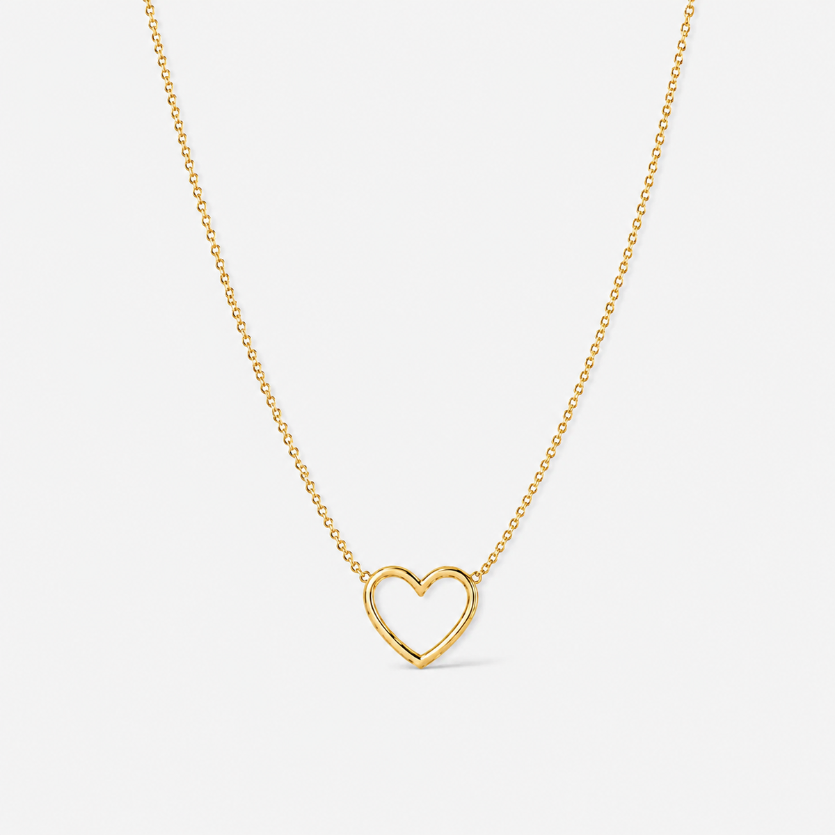 Dainty Open Heart Necklace