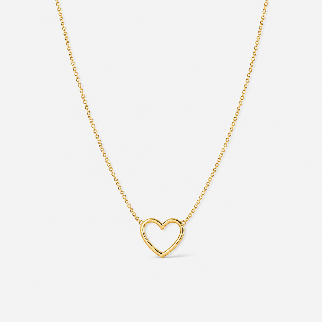 Dainty Open Heart Necklace