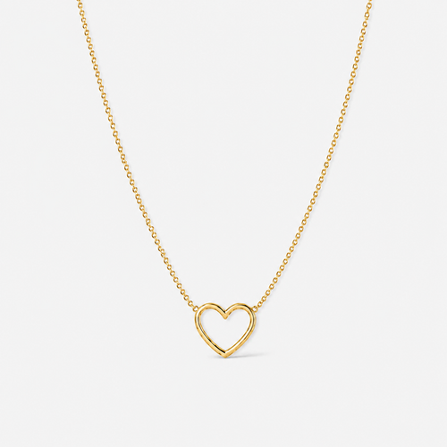 Dainty Open Heart Necklace
