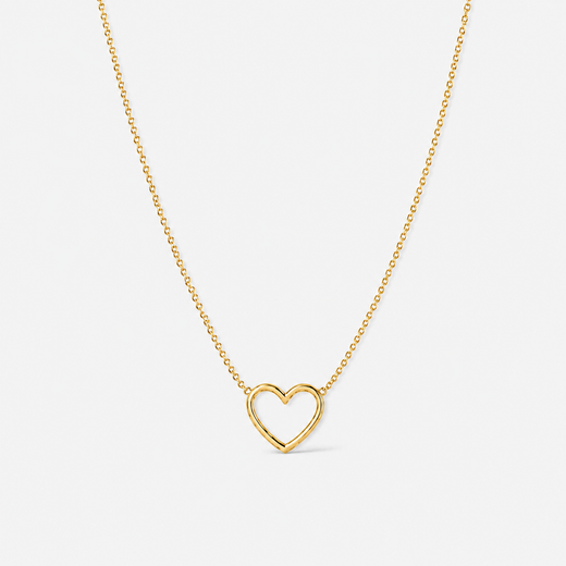 Dainty Open Heart Necklace
