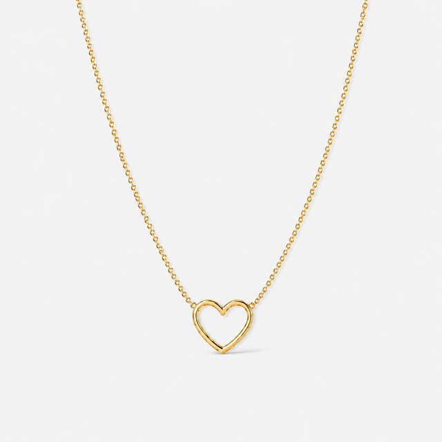 Dainty Open Heart Necklace