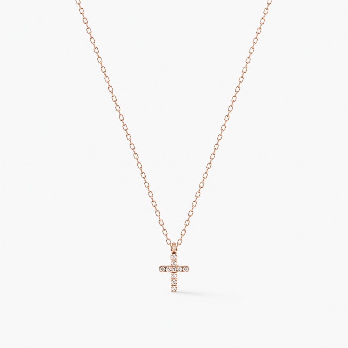 Sparkling CZ Cross Pendant Necklace