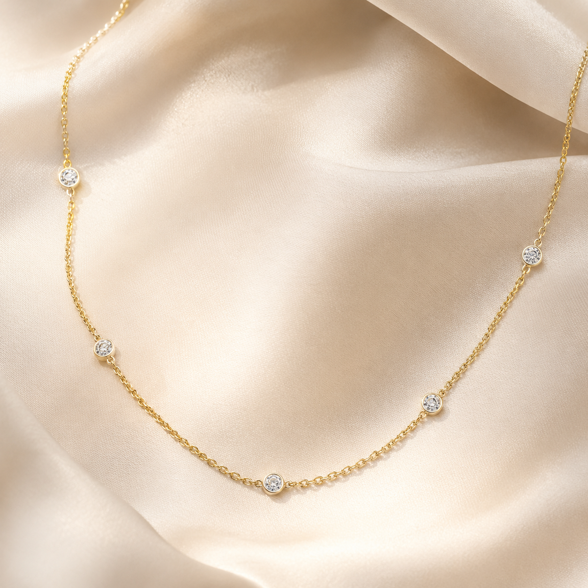 Sparkle CZ Bezel Choker