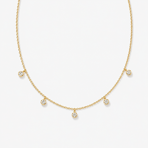 Dainty CZ Chain Necklace