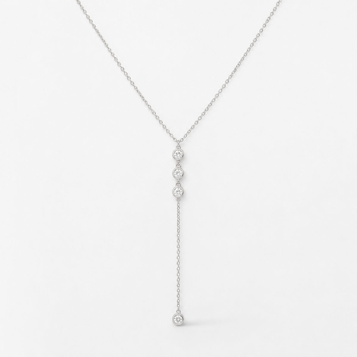 Teardrop Y Necklace