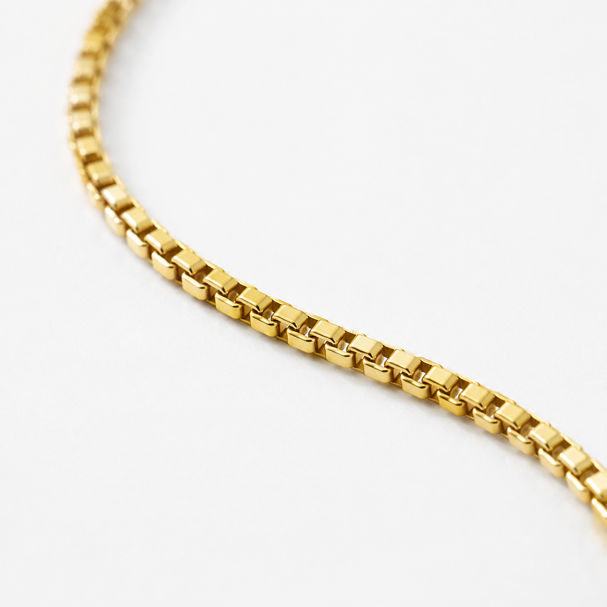 Thin Box Chain Necklace