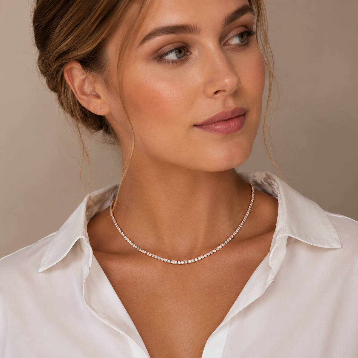 Classic Tennis Choker Necklace