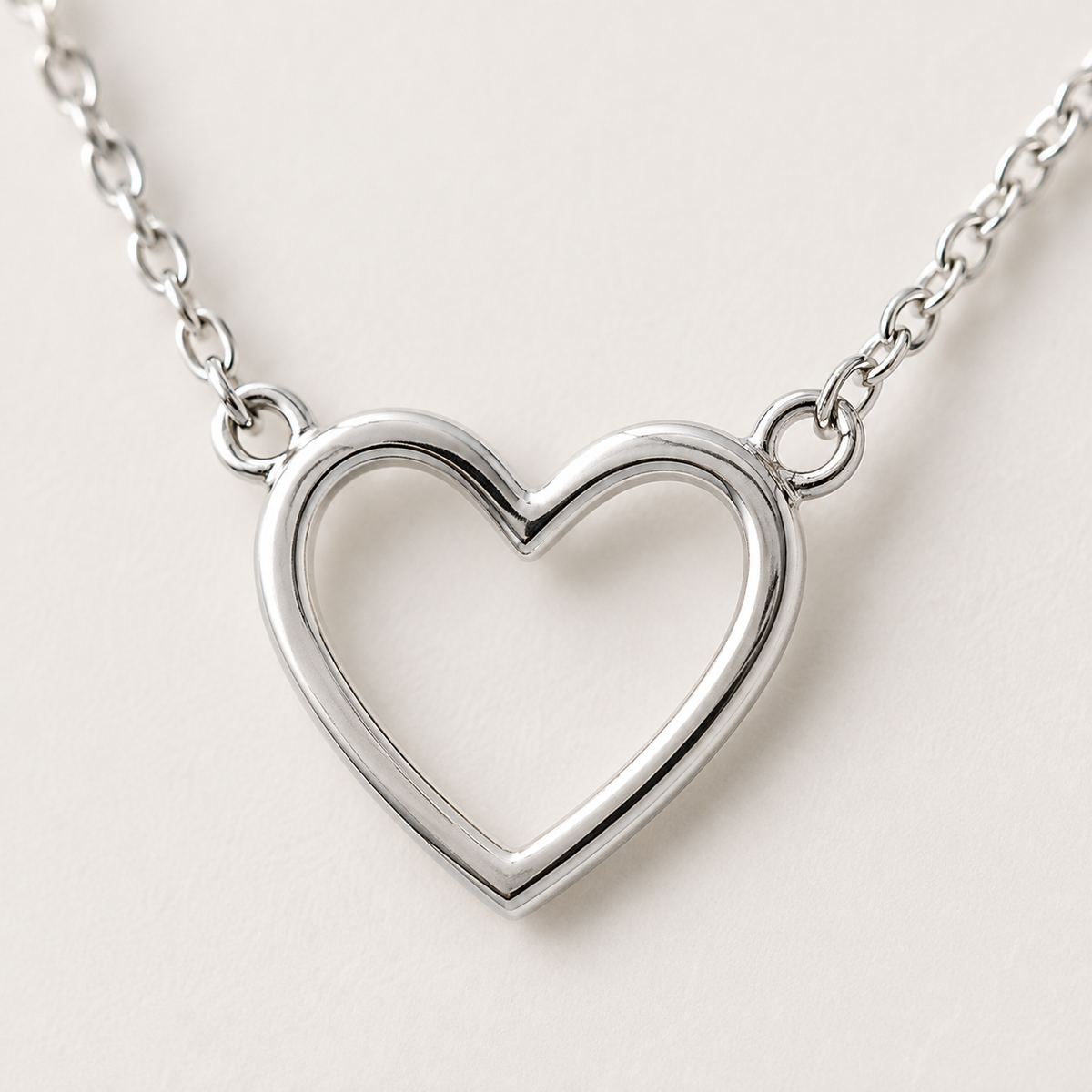 Dainty Open Heart Necklace