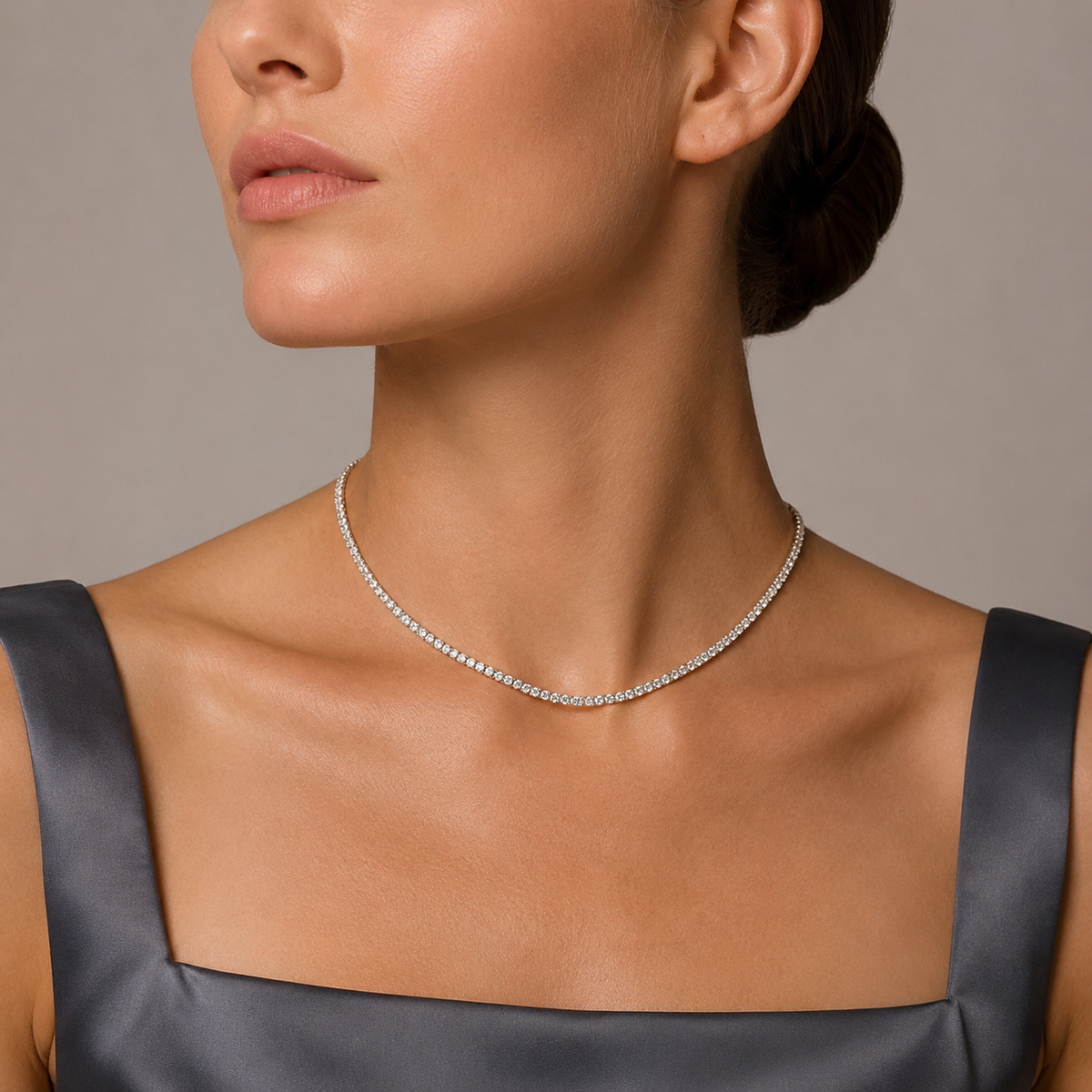 Classic Tennis Choker Necklace