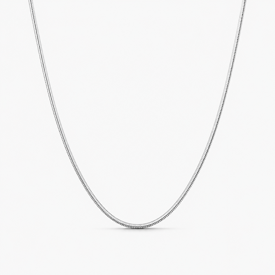 Dainty Flat Snake Chain Necklace