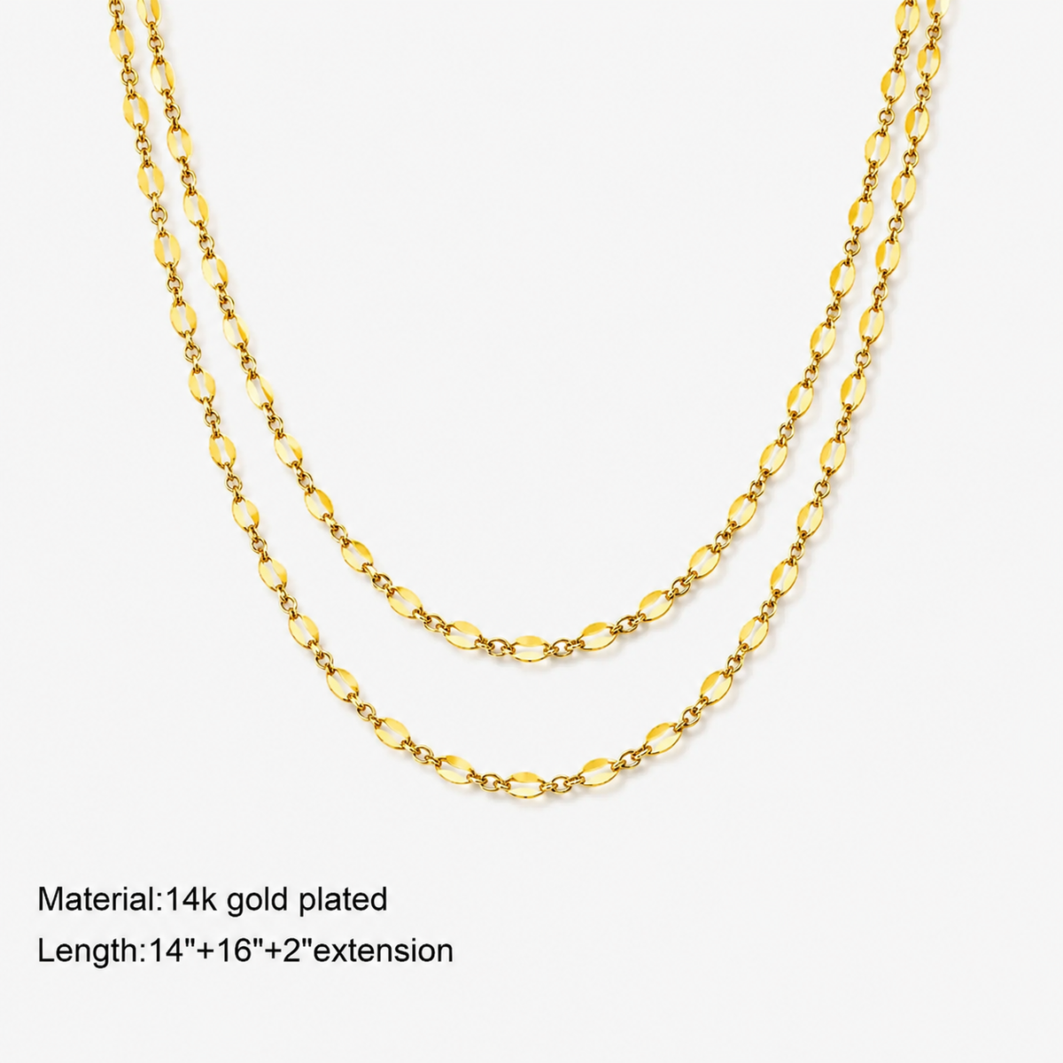 Layered Lips Charm Necklace