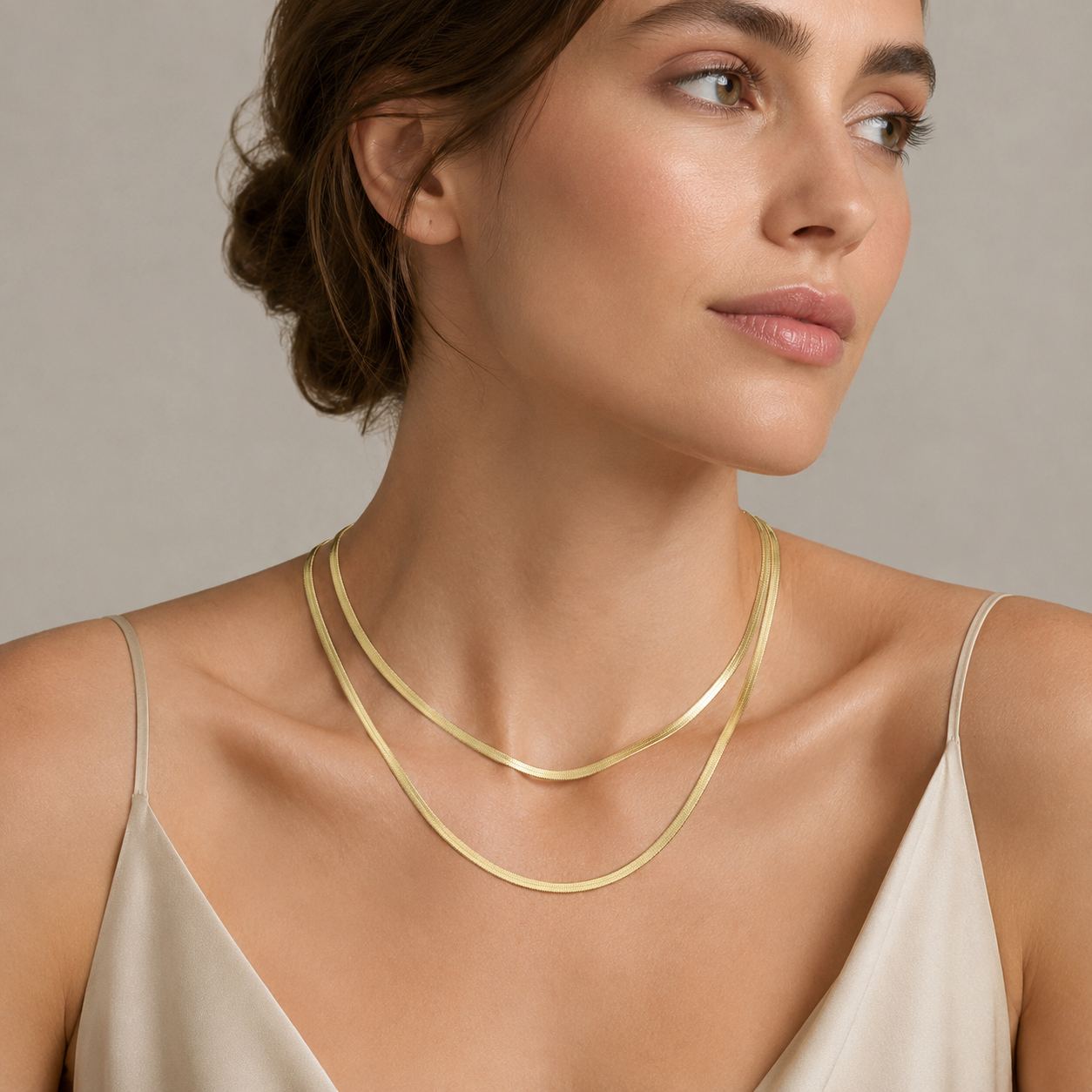 Layered 5mm Snake Chain Necklace