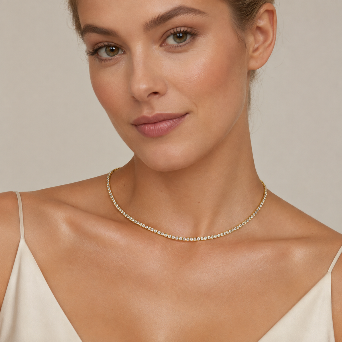 Classic Tennis Choker Necklace