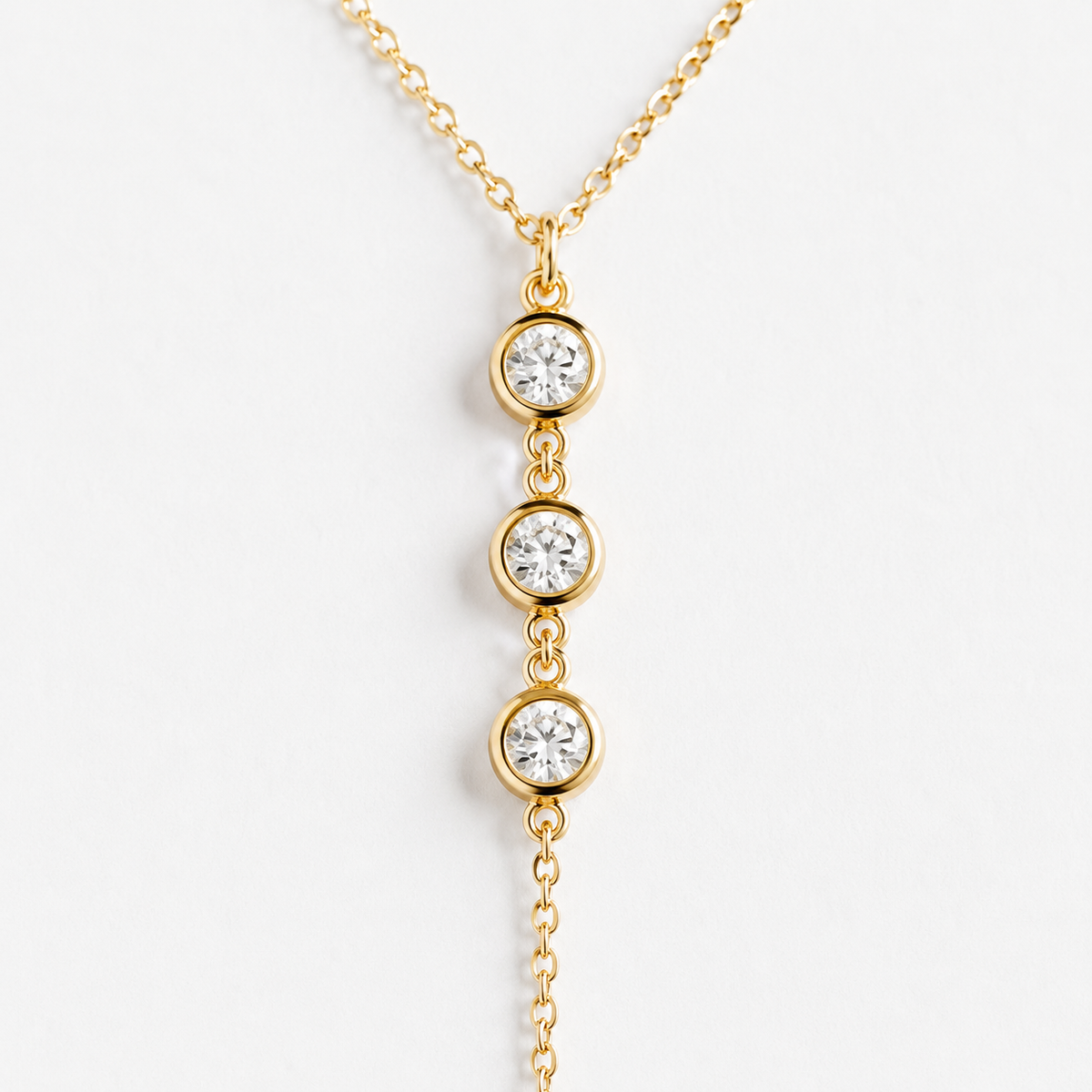 Teardrop Y Necklace