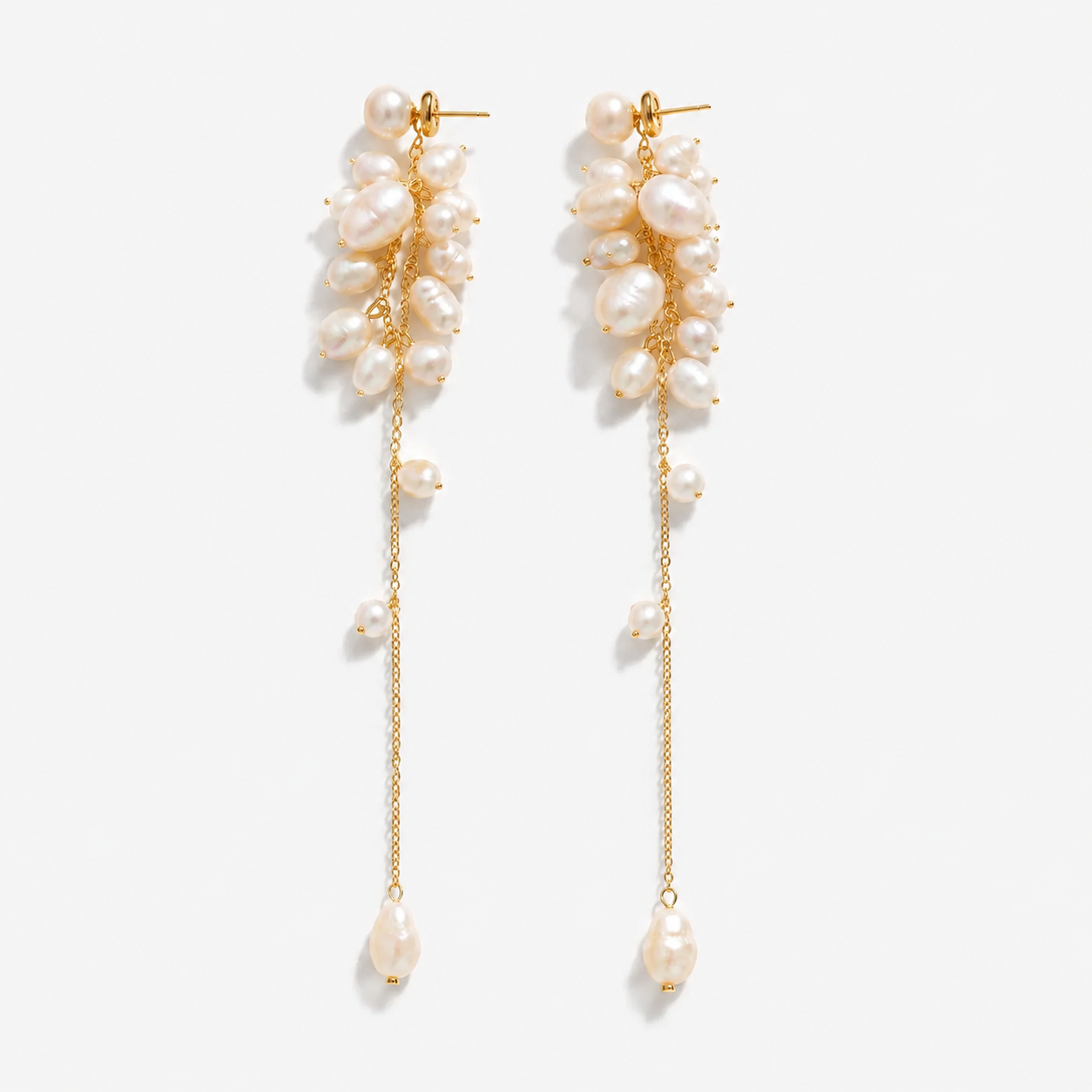 Freshwater Pearl Cascade Earrings
