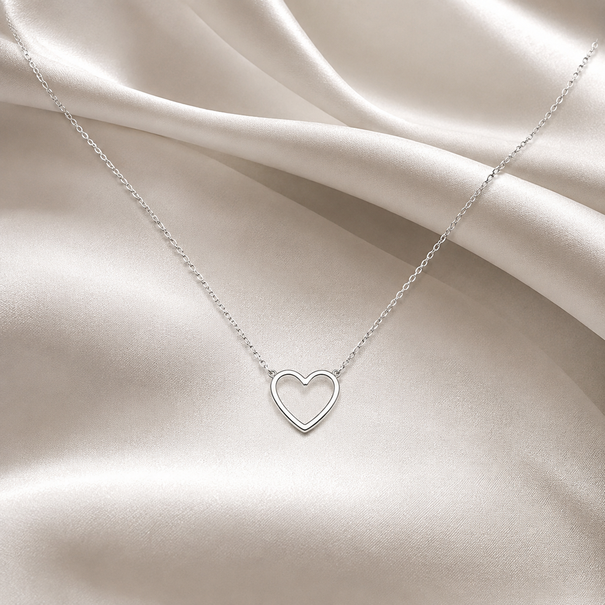 Dainty Open Heart Necklace
