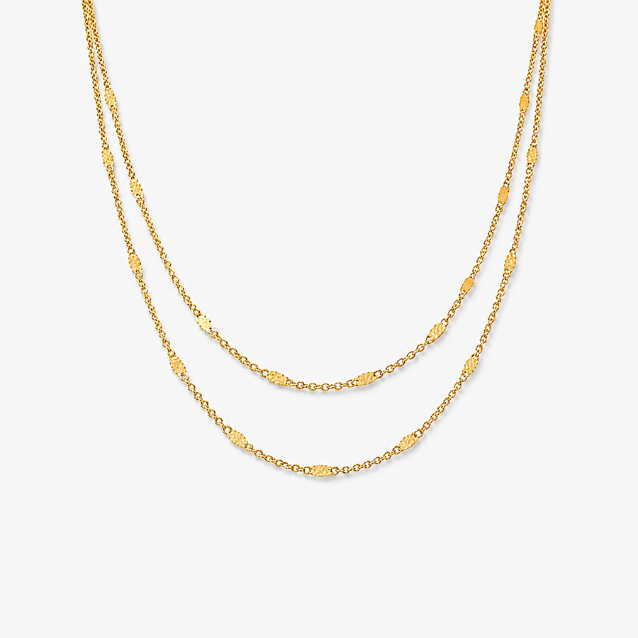 Dainty Layered Dot Necklace