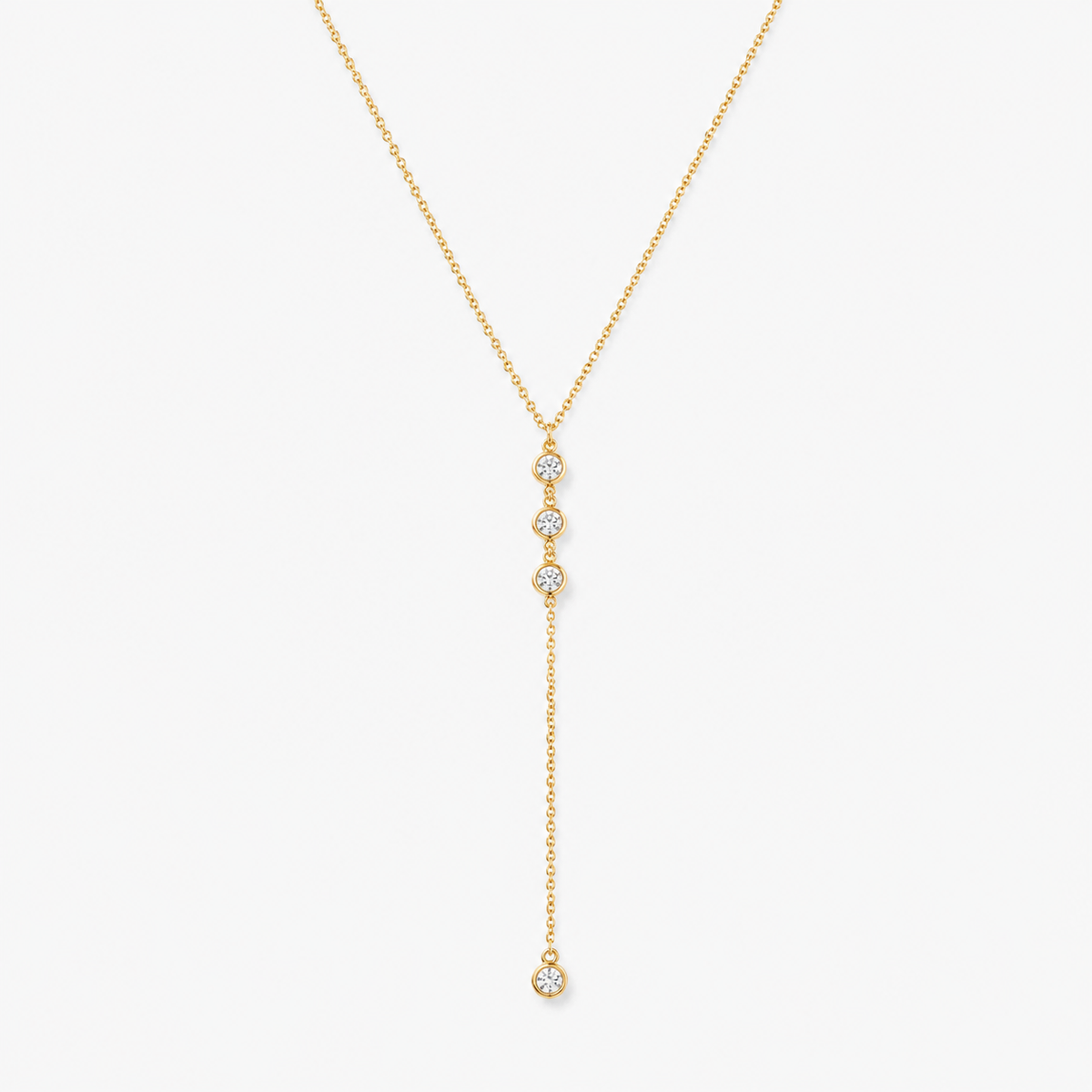 Teardrop Y Necklace